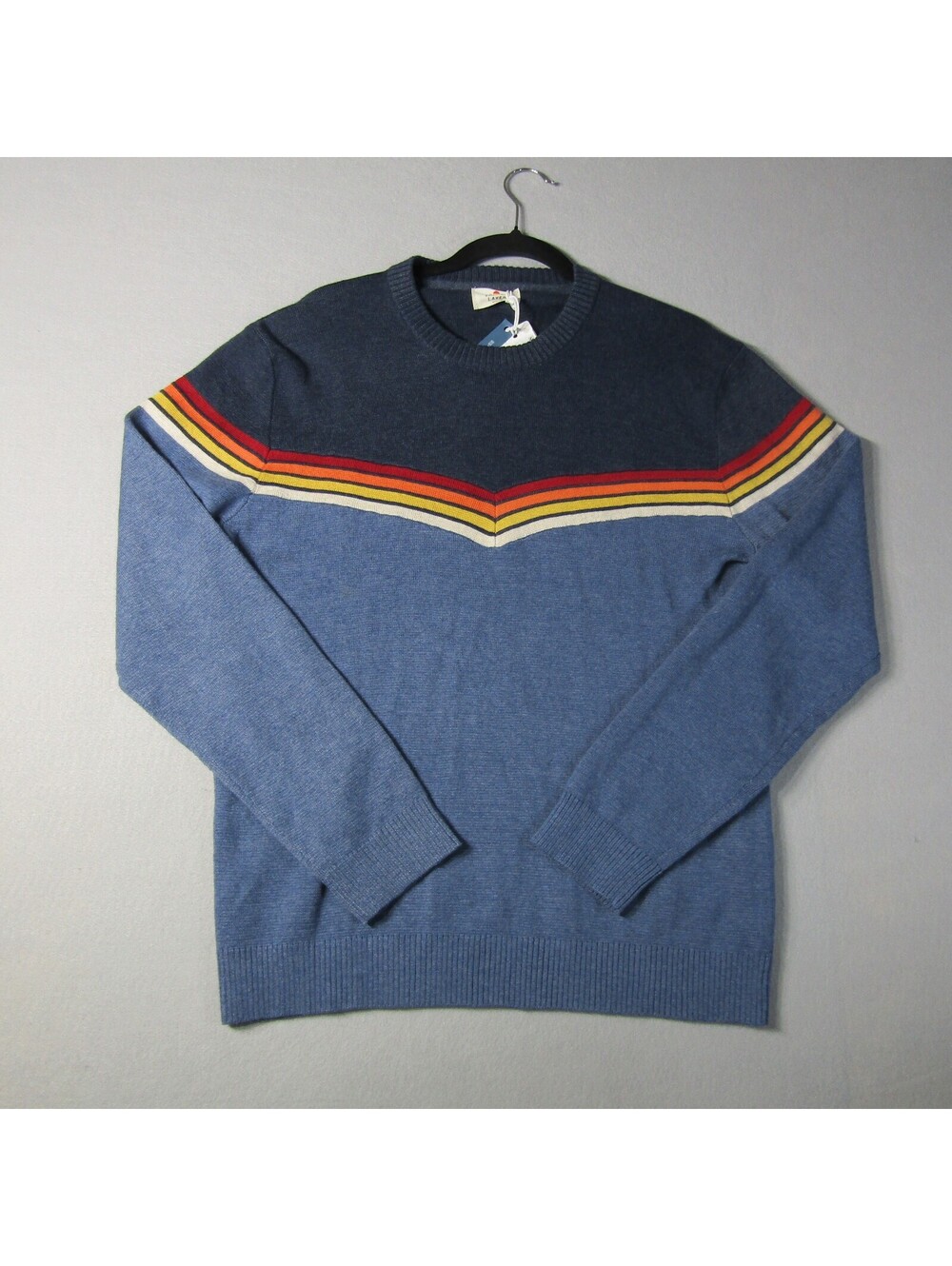 NWT Marine Layer Dean Crew Sweater Men's M Navy Colorblock